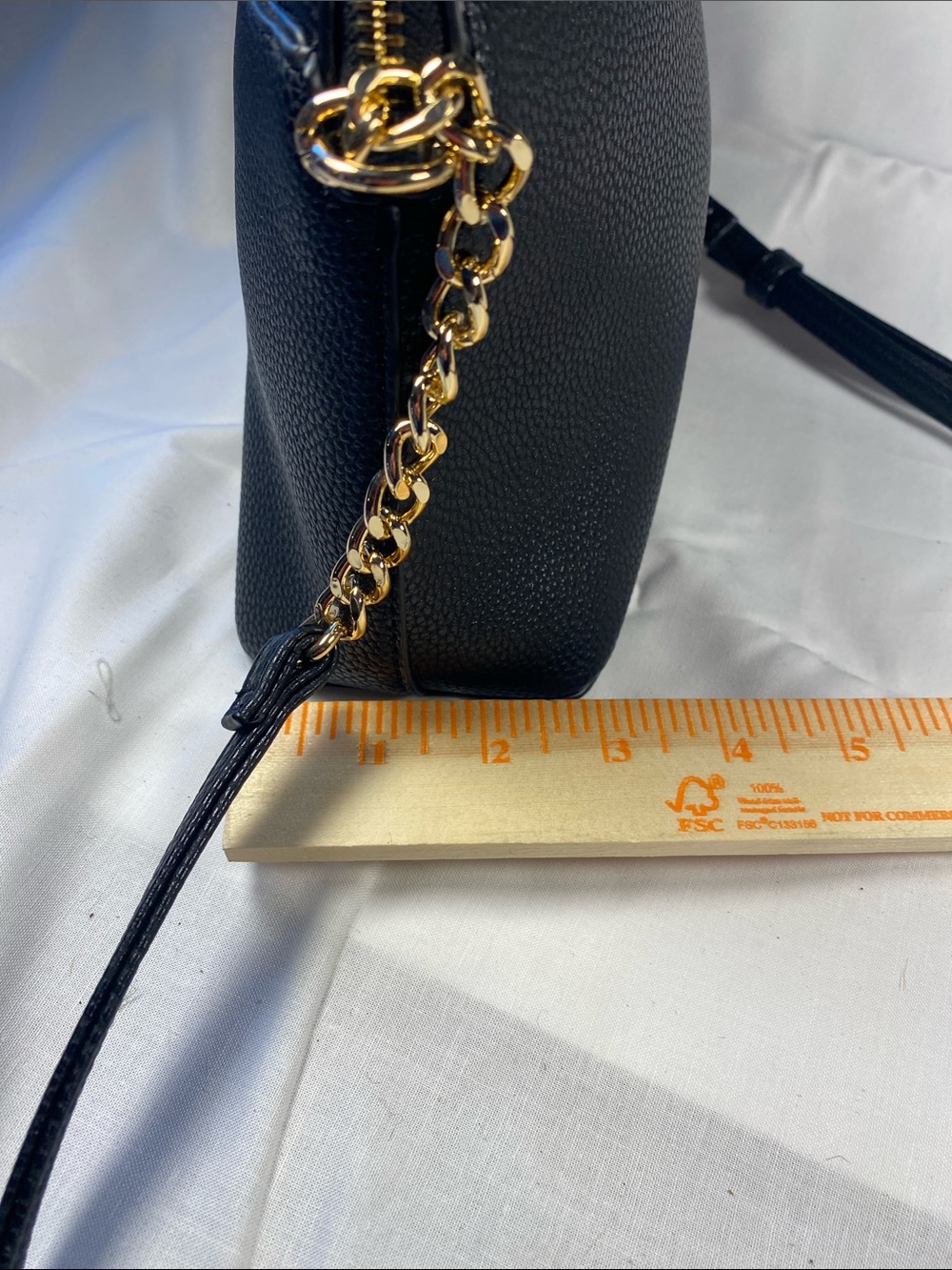 Nanette Lepore Black Pebbled Crossbody Handbag Adjustable Strap - Picture 6 of 13
